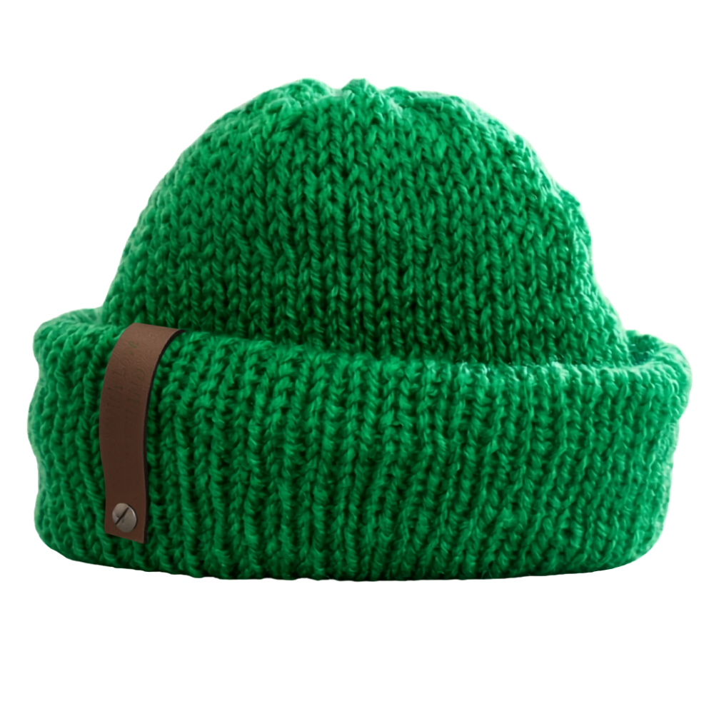 Forest Green Single Colour Fisherman Beanie