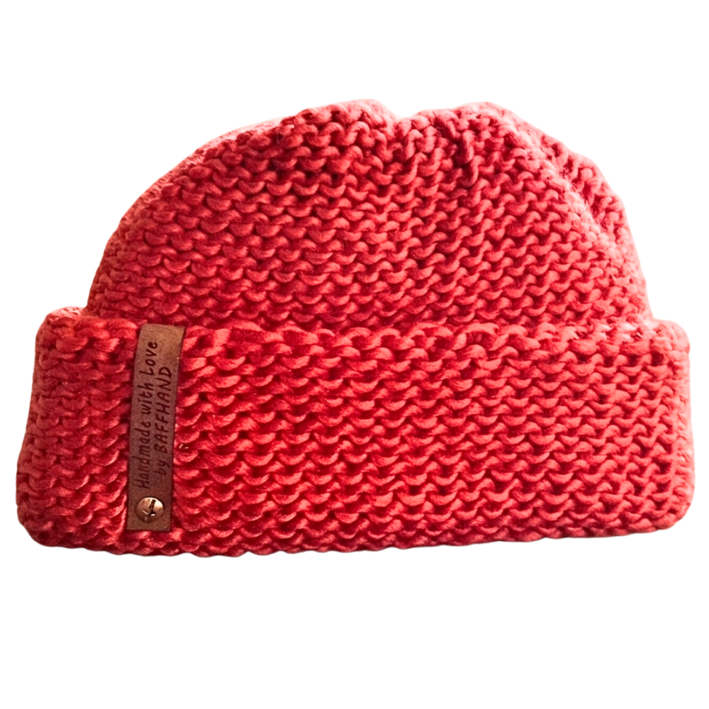 Rusted Orange Single Colour Fisherman Beanie